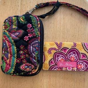 Vera Bradley Wristlet with removable wallet